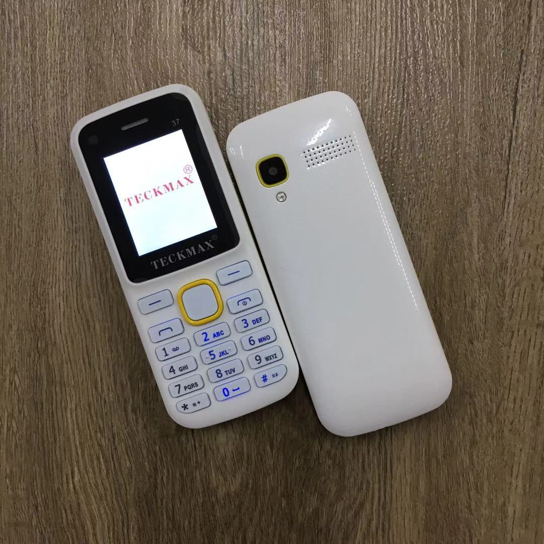 (White/Yellow)OEM TECKMAX 37 Dual Sim Basic Phone(Ready Stock)
